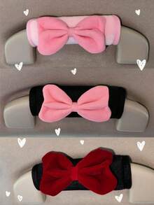 1pc General Motors Parts Suede Door Bow Handle Gloves Soft Car Door Handle Protective Cover - Bow - View 1