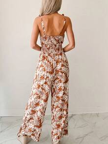 Women's New All-Over Print Woven Jumpsuit, Suitable For Vacation And Daily Wear, Spring/Summer - Multicolor - View 2
