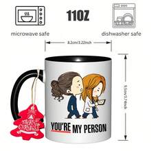 You Are My Exclusive Person 11oz 350mlCoffee Cup Ceramic Coffee Mug Desktop Decoration And Use Thanksgiving Gift For Friends For Teachers Present Study Room Accessory Classic Style Water Cup Christmas Gift For Neighbors High Quality Ceramic, Teacher - Pink - View 5