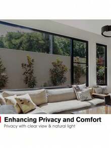 One Way Window Film : Mirror Reflective Window Film Privacy Heat Control UV Anti Glare Window Tint Film Security Window Film Sun Blocker For Home, Office (Silver-Silver), Stickers, Wall Decal, Vinyl Decal For Home Decorations, Spring Decoration Items Refresh Your Home, Festival Decoration Stickers Gifts Birthday Graduation Kitchen Accessories Kitchen