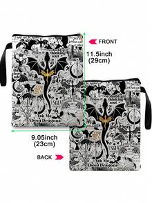 Portada de libro con tema de dragón de academia oscura romántica, regalo para lectores de novelas de fantasía, regalo de marcapáginas, regalo de inspiración para libros, portada de libro de bolsillo, regalo de libro con tema de dragón, de vuelta a la escuela, útiles escolares - Multicolor - Ver 2