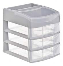 TendenciaMini Cajonera Italhome Organizador De Escritorio Maquillaje Sesia 3 GrisCalidad premium - Salmón Sesia 3 - Ver 7