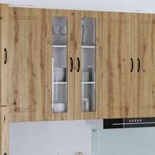 vidaXL Meuble mural de cuisine Chêne artisanal 60 x 31 x 100 cm - Tabac - Voir 2