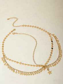 Girl's Luxury Bridal Headchain, Fashionable Bohemian Style Wedding Headpiece, Gold Headpiece, Student Supplies, Girls' Accessories - Multicolor - View 11