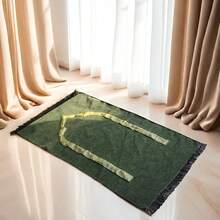 1pc Pocket Mat Al Arabia Muslim Prayer Rug,Islamic Gift,Muslim Portable Praying Rug,Portable With Compass,Red Party Dressing Travel Protection Pad Under The Chair,Gift,Lightweight Travel Mat Prayer Mat,Foldable,For Indoor And Outdoor Use, Suitable For Pilgrimage, Study Room, Hall, Muslim Festivals - Portable Home Kneeling Pad - Multicolor - View 6