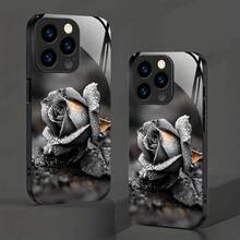 Funda de teléfono de vidrio templado premium rosa para iPhone 16/16 Plus/16 Pro/16 Pro Max/15/15 Plus/15 Pro/15 Pro Max/14/14 Plus/14 Pro/14 Pro Max/13/13 Pro/13 Mini/12/12 Pro/12 mini/11/11 Pro Max/X/XS/XR/XS Max/7/40 - Funda protectora de negocios moderna y sencilla para mujeres - Colores mixtos - Ver 11