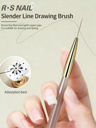 细线美甲笔，精准美甲勾线笔，美甲绘画工具，操作便捷，材质光滑耐用，美甲DIY工具