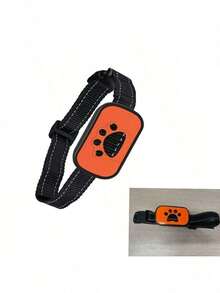 自动训狗项圈，震动超声波止吠项圈，USB充电智能项圈，无电击，不会伤害狗狗，长度可调节，适合小型、中型和大型犬，充电版不含适配器