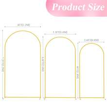 Kit Arco Globos, 1.8m/2m/2.2m Kit de Arco para Globos Cuadrados, Marco de arco de boda grande ajustable Telón de fondo rectangular Soporte Decoraciones de puerta de fiesta, Aro Metálico para Globos de Gran Tamaño para Fiesta de Cumpleaño, Boda, Despedida de Soltera, Graduación - Dorado - Ver 5