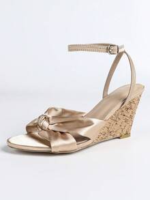 Giày sandal đế xuồng mũi tròn màu hồng đa năng dành cho nữ, thích hợp cho các buổi tiệc tùng, hộp đêm và sinh hoạt hàng ngày. - Hồng - Xem 7