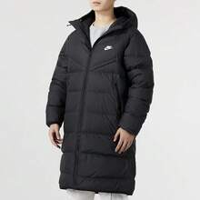 Áo khoác parka dáng lửng có mũ, màu đen, ấm áp, phong cách thường ngày của Nike dành cho nam. - màu đen - Xem 3