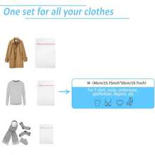 1-5pcs Zipper Honeycomb Mesh Laundry Bags, Clean Clothes, Isolate Bacteria, Prevent Damage From Washing Machine, Suitable For Shirts, Bras, Socks, Pantyhose, Underwear, Jackets, T-Shirts, Suits, Etc. Also Suitable For Bedding Protection Bags. 40cm*50cm. Travel Storage Bags, Laundry Baskets, Washing Machine Bags, Dirty Clothes Bags For Bathroom And Dormitory, Clean Clothes Bags, Bra Bags, Bathroom Supplies, Laundry Room Supplies - Multicolor - View 4