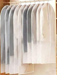 Bộ 5 túi bọc quần áo trong suốt, túi chống bụi, túi sắp xếp tủ quần áo, túi đựng quần áo - Túi bọc vest, túi chống bụi quần áo, túi treo đựng quần áo trong tủ quần áo, túi đựng quần áo du lịch và gia đình di động, có thể giặt, dùng để sắp xếp tủ quần áo, quà tặng Ngày của Cha, phù hợp với áo sơ mi, vest, váy, túi bọc quần áo cao cấp, túi bọc quần áo trong suốt có khóa kéo. - trắng - Xem 1