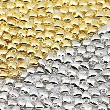 50pcs CCB Peach Heart Shaped Pendant, Suitable For DIY Crafts, Necklace, Bracelet, Phone Charm Making