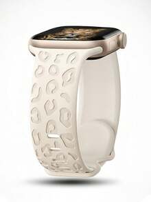 白色硅胶表带一条，兼容 38mm、40mm、41mm、42mm、44mm、45mm、46mm、49mm，休闲运动风硅胶表带配件，兼容 Ultra、Series 3/2/1、11、10、9、8、7、SE3、6、5、4、3、2、1，时尚日常佩戴智能手表表带，现代表带，兼容 ，可更换印花表带，母亲节、生日、圣诞节的理想礼物 - 星光色 - 查看 11