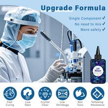 Transparent UV Resin Hard Glue, Specially For Phone Cases UV Epoxy Resin High Gloss UV Curing Epoxy Resin Crystal Kit, For DIY Phone Case & Jewelry Making, Fast Curing - Trong sáng - Xem 4