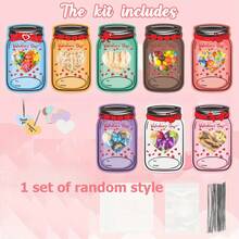 48张情人节贺卡，DIY课堂趣味活动，彩色纸卡，适合派对礼物、学校情人节交换礼物（不含糖果） - 彩色 - 查看 10