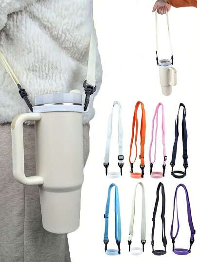 2pcs Water Bottle Handle Strap, Suitable For IceFlow Cup, Shoulder Strap Water Bottle Holder, Holder Strap, Water Bottle, Cup Accessories, Suitable For