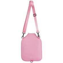 Neoprene Pickleball Paddle Bag Water-Resistant Pickleballs Paddles Cover Protector With Adjustable Removable Strap For 1-2 Paddles Fits Most Paddles, Rackets - Pink - View 4