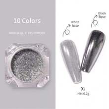 EFECTO  PARA UÑAS - plata - Ver 3
