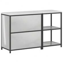 vidaXL Conjunto de cozinha 2 pcs Argenté Acier galvanizado - Prata - Ver 11