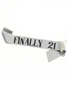 21st Birthday Sash And Rhinestone Crown Set, 21st Birthday Gift, Party Supplies And Decorations For Her - Multicolor - View 14