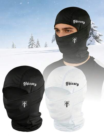 1 pieza/2 piezas Cubierta facial unisex de unicolor/estampada, elástica, de secado rápido, delgada y transpirable, adecuada para actividades al aire libre como ciclismo, senderismo, pesca, a prueba de viento, adecuada para el transporte diario y deportes