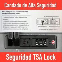 Suitcase & MAGMALIFE Maleta de Viaje de 10 kg Star Carry On Cierre Expandible Mayor Capacidad Candado TSA PP Alta Tecnologia 8 Ruedas de Nylon Cubiertas de PU Suaves y Silenciosas Asa Telescópica Gris - Multicolor - Ver 7