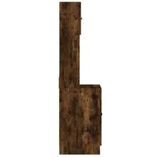vidaXL Armadio da cucina cenere fumé 60x50x180 cm in legno metalmeccanico - Castano - Visualizzare 5