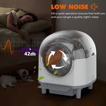 Advwin Automatic Cat Litter Box Self Cleaning, 88L Smart Litter Box For Multiple Cats With Safety Sensor Radars, Advanced Odor Control - 88L - Xem 6