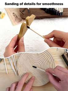 10pcs Multi-Functional Sanding Sticks | Wooden Polishing Branches For Plastic Models, Wooden Hobbies | , Precise Detailing Tools
