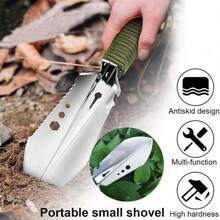 1pc Hiking Shovel, Camping Shovel, Backpack Travel Shovel, Portable Shovel, Multi-Functional Tool, Ultra-Light Camping Tool With Storage Bag, Suitable For Gardening, Outdoor Activities, Wilderness Survival - Multicolor - View 1