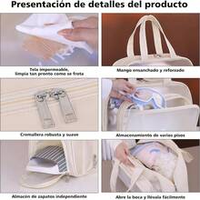 mhjDry Wet Bolsa de Gimnasio DeportivaMaleta Deportiva Bolsa de Deporte Gym Con Compartimento para Zapatos y Bolsillo Separado para Viaje Natación Yoga Bolsa de Lona para Mujeres Y Hombres Beigesleeping Bags - 219208416 - Ver 4