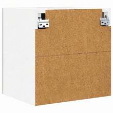 vidaXL Armoire suspendue 2 pcs Gris Sonoma et Blanc 40 x 31 x 40 cm - Gris - Voir 9
