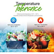 Contenedores de alimentos desechables, Contenedores de alimentos con compartimento grande, Contenedores de plástico herméticos, Contenedores para preparación de comidas, Apto para microondas, congelador y lavavajillas - Estilo 30P 2 - Ver 4