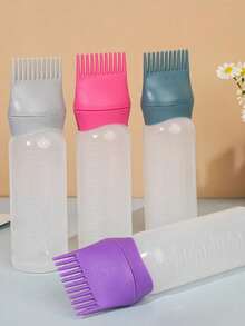 1pc Random Color Marked Hair Dye Bottle, Hair Salon Care Tools, Depilator, Face Epilator, Haircut Clipper, Barber Supplies, Hair Clips, Hair Accessories