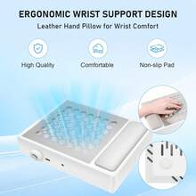 GCCSJ Nail Dust CollectorNail Dust Collector For Nail Tech & Acrylic Nail Polishing, Adjustable Speed Nails Extractor Vacuum, Powerful Vacuum Fan, Low Noise, Reusable Filter & Magnetic Detachable Nail Salon Low Noise, Easy To Clean - 預設 - 查看 5