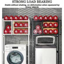 ccEstante de Almacenamiento Multifuncional de 2 Niveles sobre el Inodoro con Puerta de Armario Estante Organizador de baño Independiente Estante de Inodoro Establenn - como en la foto - Ver 7