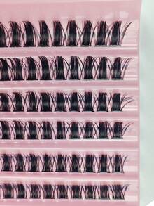 120pcs D-Curl Fluffy Eyelash Clusters, Cartoon Style, DIY Lash Extension, Soft & Voluminous, Dense Individual Lashes, Natural & Realistic, False Eyelashes - D - View 5