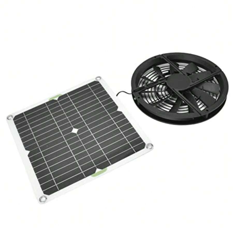 mhjKit de Ventilador de Panel Solar Ventilador de Escape con Energía Solar 100W 10 Pulgadas para Exterior Cobertizo Gallinero Invernadero Casa para Mascotas con Impermeablesleeping Bags - 219165114 - Ver 1