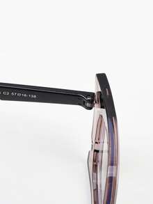 1 pieza Gafas de mujer casual vintage de ojo de gato con estampado de leopardo, sin receta, adecuadas para uso diario y fotografía callejera - Multicolor - Ver 10