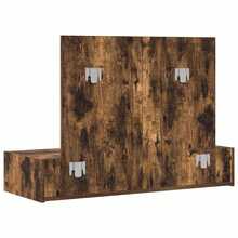 Larryhot Mesa Tocador Marrón 100 x 40 x 70 cm Madera de ingeniería,  Fácil de armar, elegante en diseño y práctico para organizar, la elección ideal para el almacenamiento y decoración del hogar - Marrón - Ver 8