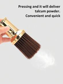 Professional Barber Brush & Neck Duster Soft Boar Bristle Hair Cutting Cleaning Brush For Salon Hair Clipper Tool (Black/White) - Multicolor - View 4