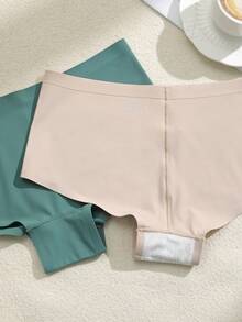 5 chiếc/gói Quần lót nữ không đường may, độ co giãn cao, kiểu hipster - Nhiều màu - Xem 3