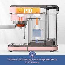 mhjLaekerrt Máquina de café exprés profesional de 20 bares con espumador de leche casera de acero inoxidable para capuchino y café con leche regalo para mujeres esposa hija o mamá color rosasleeping Bags - Rosado - Ver 6