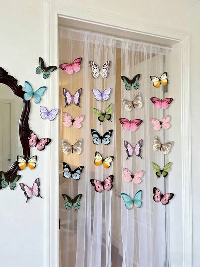 36pcs 3D Butterfly Wall Decor, Includes Removable Waterproof Butterfly Stickers, Suitable For Bedroom, Living Room, Porch, Weddings, Valentine's Day And More, Also Applicable For Wedding Decoration, Home Decor, Butterfly Theme Decoration, Butterflies, Butterfly Decorations And Gift Boxes.