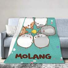 Cute Anime M-Molangs Blankets Velvet Spring/Autumn  Multi-Function Lightweight Thin Throw Blankets For Bedding Couch Bedspreads - 6 - Xem 2