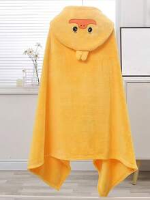 1件珊瑚绒柔软吸水不掉毛连帽可爱卡通可穿戴斗篷披肩泳衣珊瑚绒浴巾浴袍 70*140cm 或 1件加大码90*150cm 斗篷披肩泳衣珊瑚绒浴巾浴袍