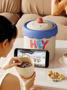 Hộp đựng cọ trang điểm dễ thương có nắp, hộp đựng đồ trang điểm mini, hộp đựng bút hình thùng rác Kawaii cho nhà bếp, phòng ngủ, phòng tắm, văn phòng, ký túc xá, bàn làm việc, phụ kiện trang trí nhà cửa. - Nhiều màu - Xem 6