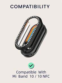 1 carcasă de protecție unisex, culoare solidă, la modă, electrolizată, TPU, pentru Xiaomi Mi Band 10, acoperire completă, anti-zgârieturi